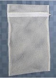 24 X 30 Mesh Laundry Bags, Velcro Or Zipper, White,medium Wgt.